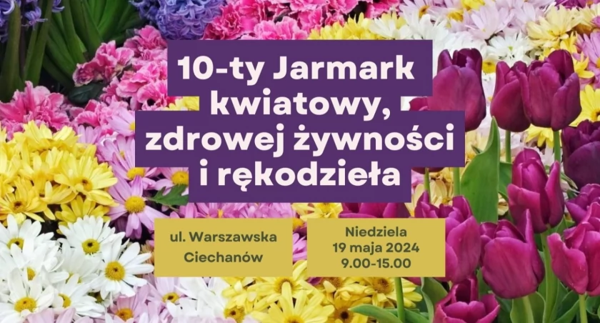 Przed nami 10-ty jarmark kwiatowy na ul. Warszawskiej oraz wyprzedaż garażowa
