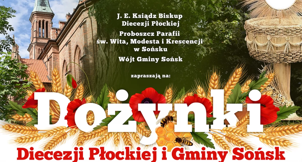 Rolnictwo, Gwiazdy disco diecezjalnych dożynkach gminie Sońsk - zdjęcie, fotografia