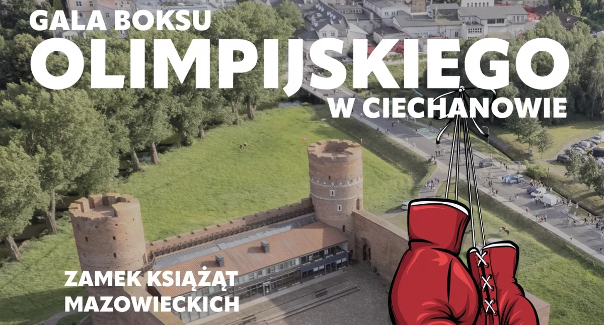 Boks, dziedzińcu ciechanowskiego zamku Przed boksu - zdjęcie, fotografia