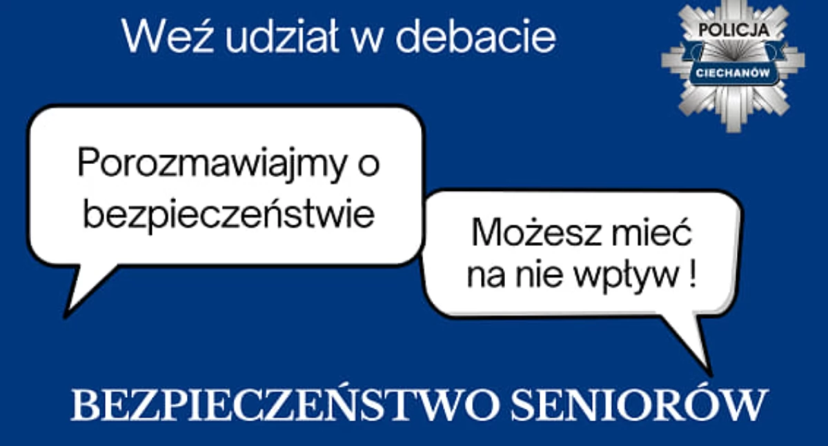 Działania Prewencyjne, Debata bezpieczeństwie mieszkańców gminie Ojrzeń - zdjęcie, fotografia
