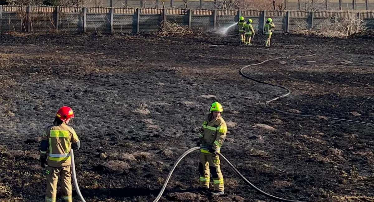 fot. OSP Kraszewo - pożar przy ul. Kasprzaka w Ciechanowie