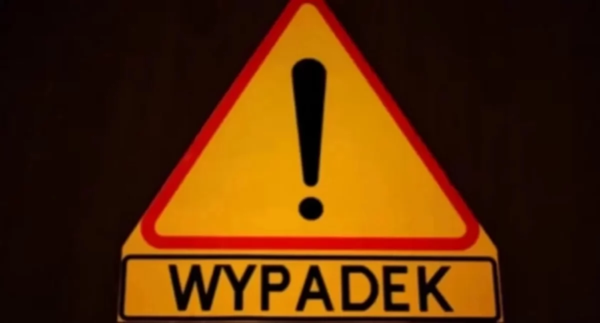 Wypadki drogowe, Czołowe zderzenie dwóch koło Ciechanowa - zdjęcie, fotografia