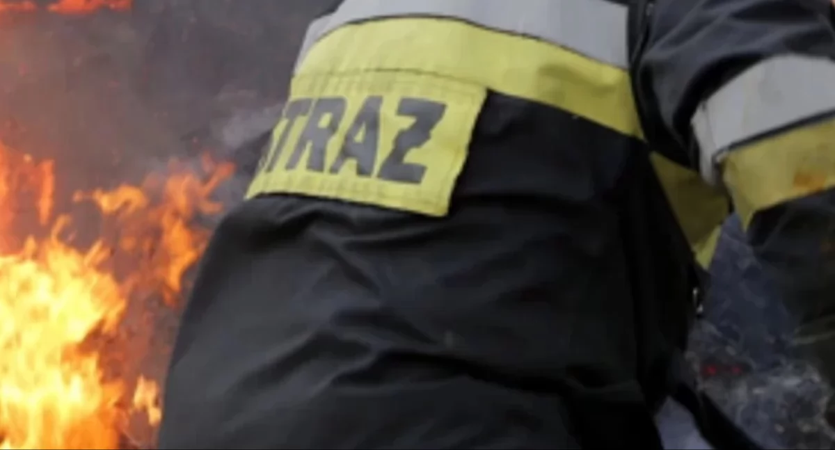 Pożary, ostatniej chwili Pożar koło Ciechanowa akcja gaśnicza - zdjęcie, fotografia