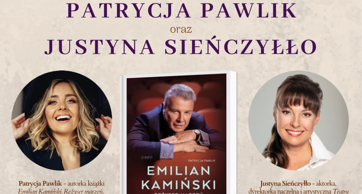 Książki, „Emilian Kamiński Reżyser marzeń” spotkanie autorskie Ciechanowie - zdjęcie, fotografia