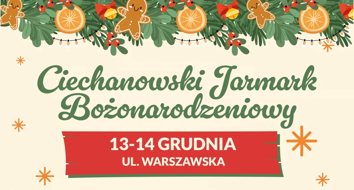 Społeczeństwo, Przed Ciechanowski Jarmark Bożonarodzeniowy miejska wigilia - zdjęcie, fotografia