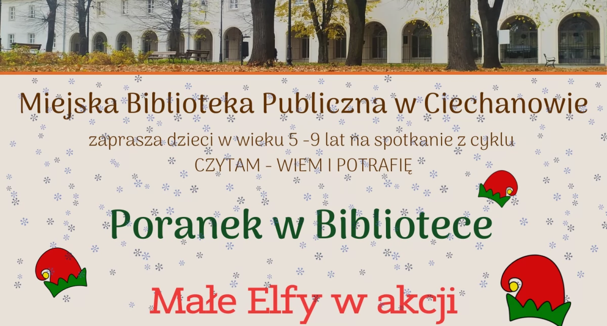 Inne Wydarzenia, Grudniowy Poranek ciechanowskiej Bibliotece - zdjęcie, fotografia