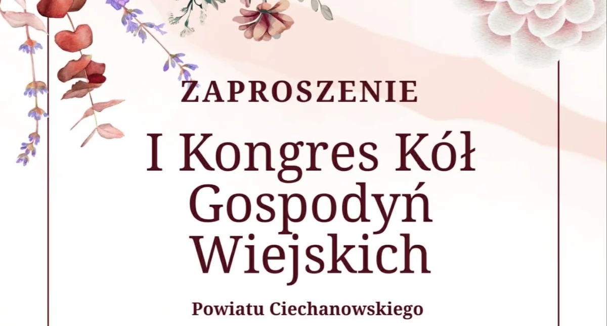 Inne Wydarzenia, Przed Kongres Kół Gospodyń Wiejskich Ciechanowie [program] - zdjęcie, fotografia
