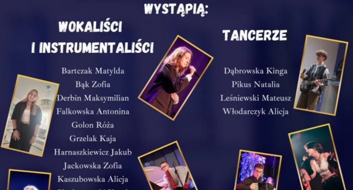 Koncerty, Przed koncert uczniów absolwentów Krasiniaka - zdjęcie, fotografia