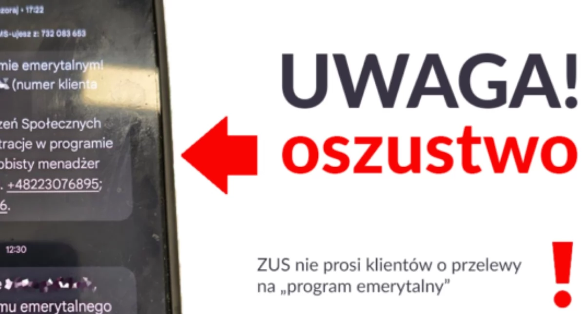 Komunikaty, ostrzega przed oszustami - zdjęcie, fotografia