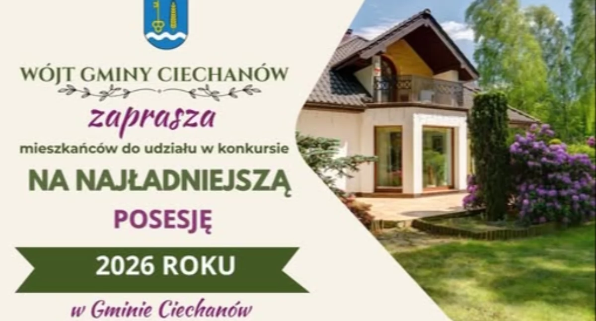 Samorząd, gminie Ciechanów wybiorą najładniejsze posesje - zdjęcie, fotografia