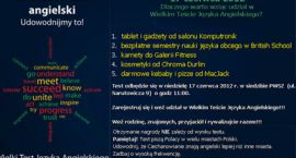 konkurs ciechanow zna angielski