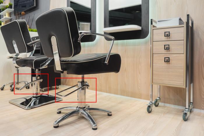 fotele fryzjerskie z pompą hydrauliczną