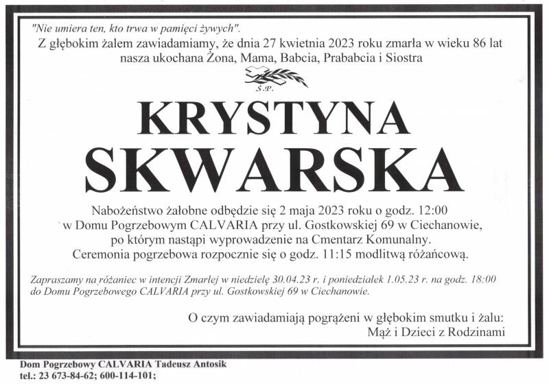Krystyna Skwarska