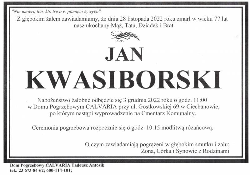 Jan Kwasiborski