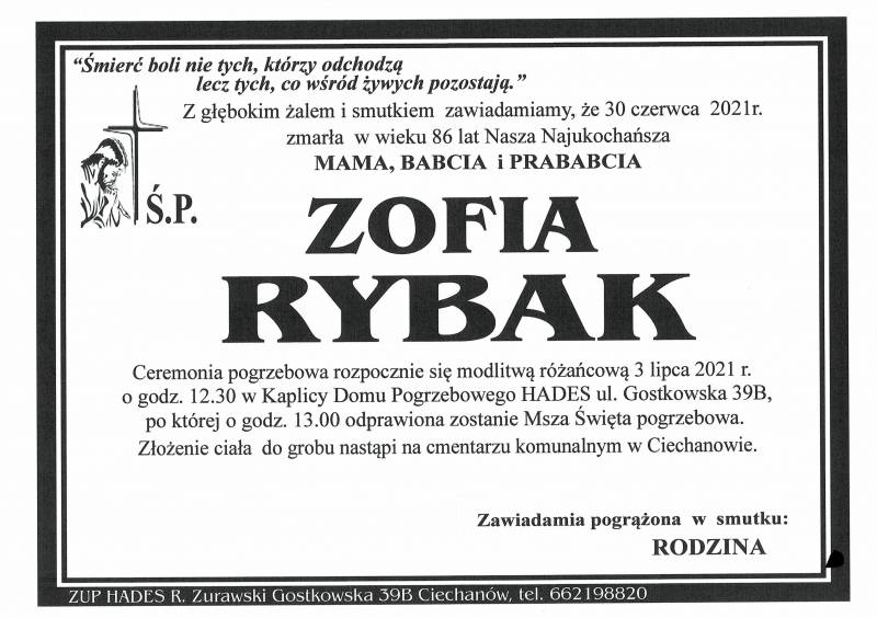 ZOFIA RYBAK