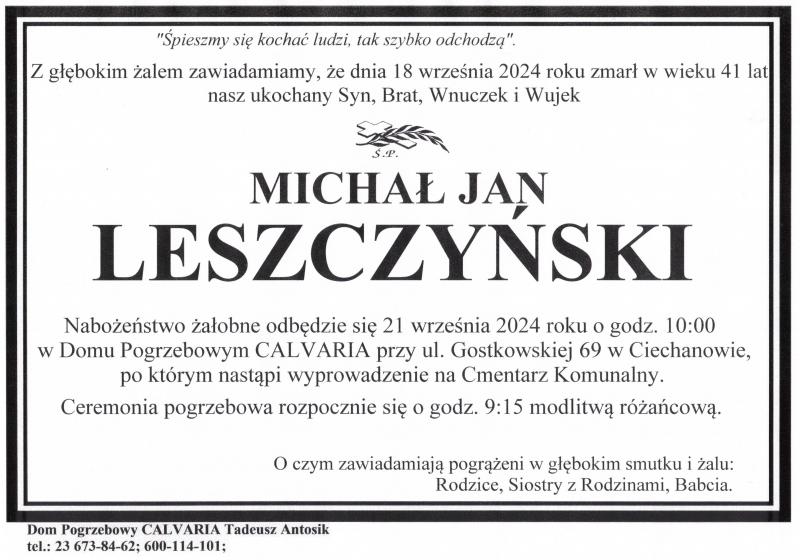 Michał Jan Leszczyński