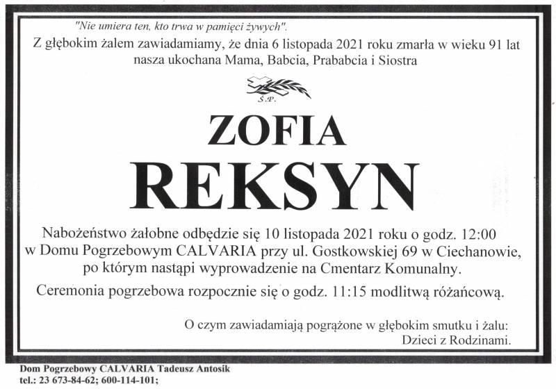 Zofia Reksyn