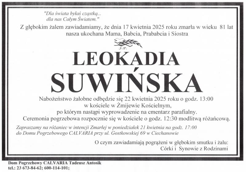 Leokadia Suwińska
