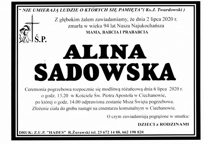 ALINA SADOWSKA