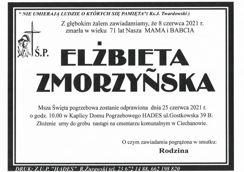 BARBARA ELŻBIETA ZMORZYŃSKA