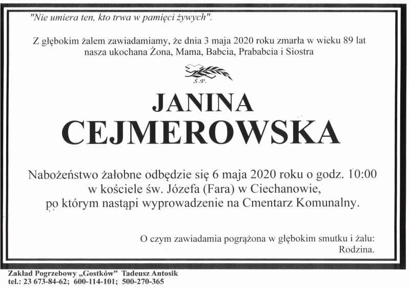 Janina Cejmerowska