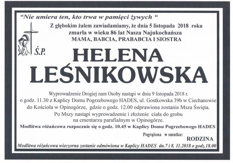 Helena Leśnikowska