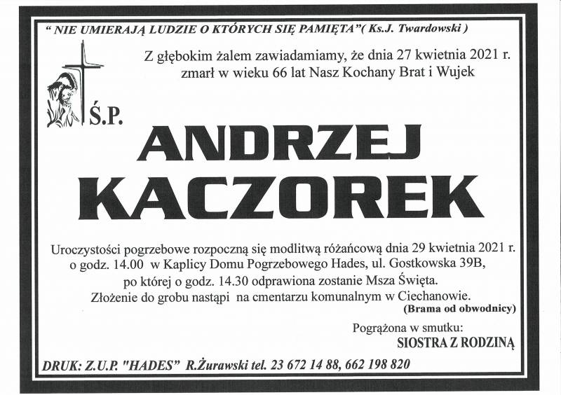 ANDRZEJ KACZOREK