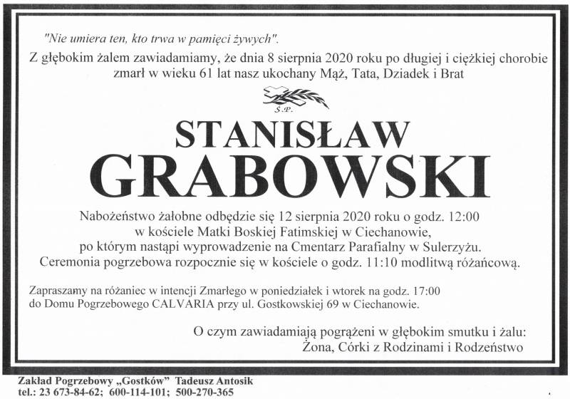 Stanisław GRABOWSKI