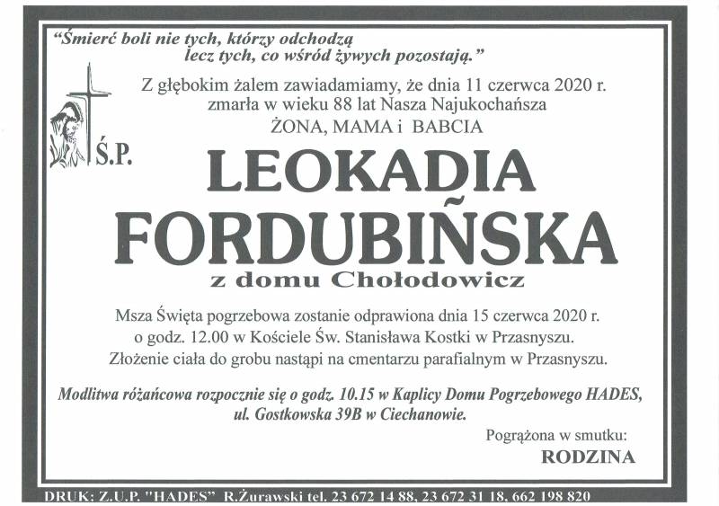 Leokadia  Fordubińska