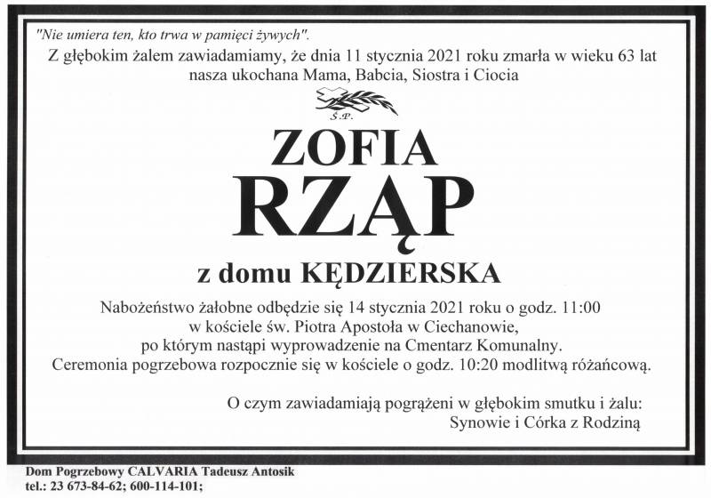 Zofia Rząp