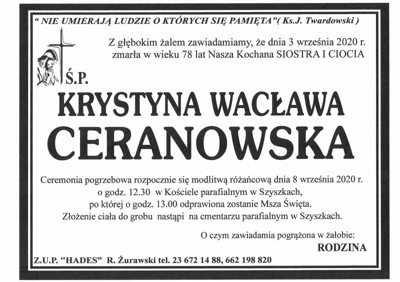Krystyna Wacława Ceranowska