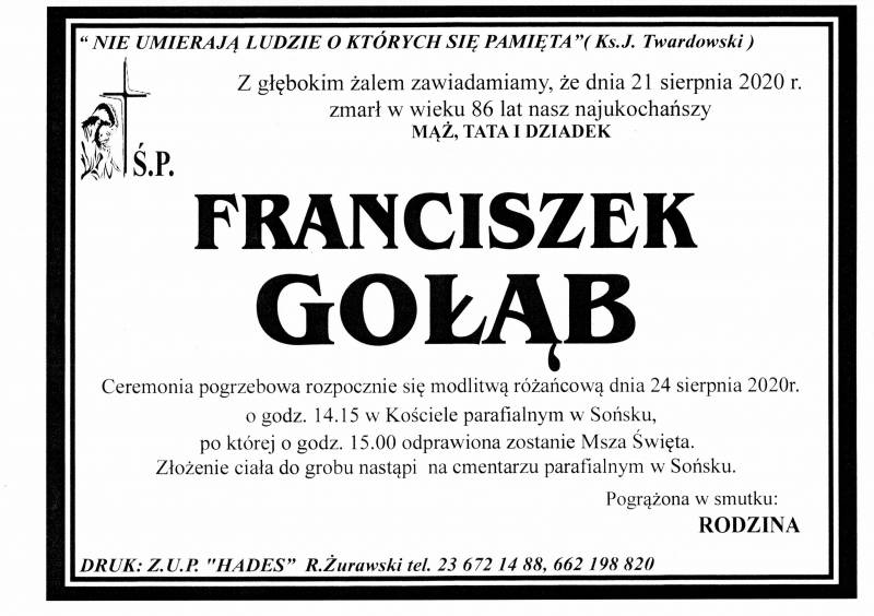 Franciszek Gołąb