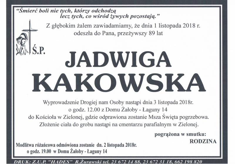 Jadwiga Kakowska