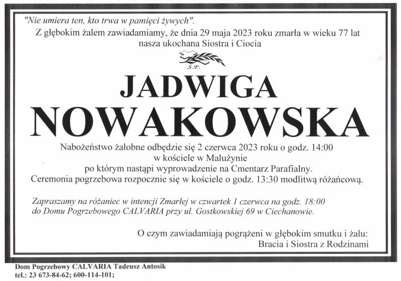 Jadwiga Nowakowska
