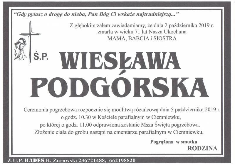 Wiesława Podgórska