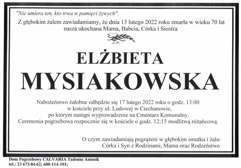 Elżbieta Mysiakowska