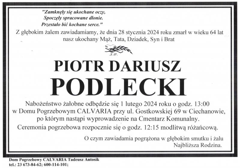 Piotr Dariusz Podlecki