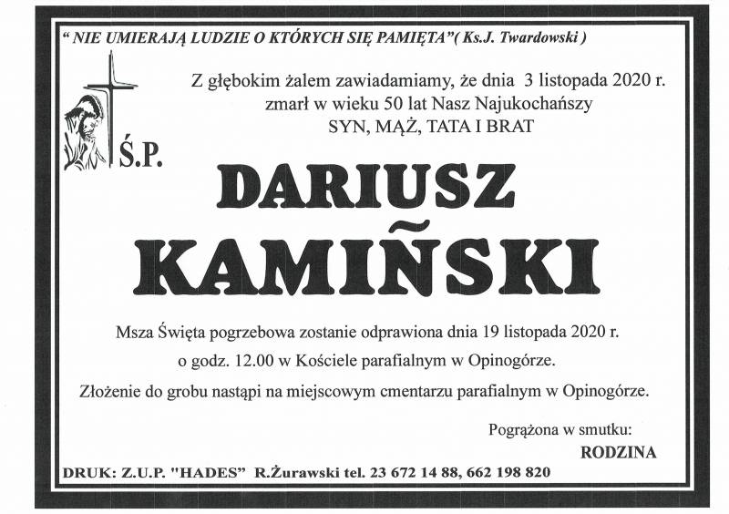 DARIUSZ KAMIŃSKI