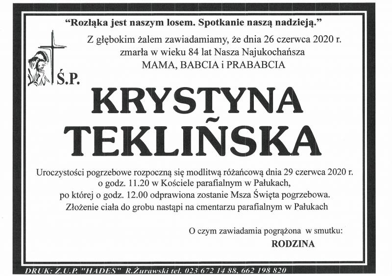 Krystyna Teklińska