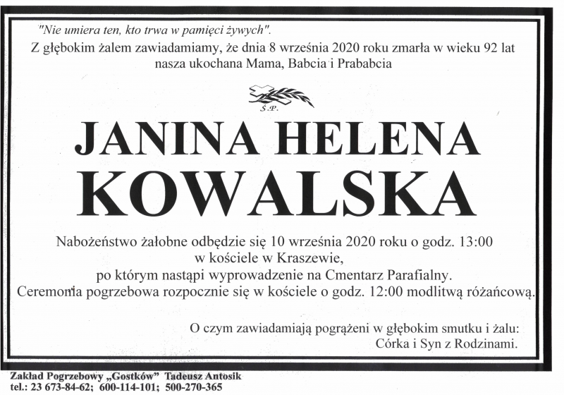Janina Helena Kowalska