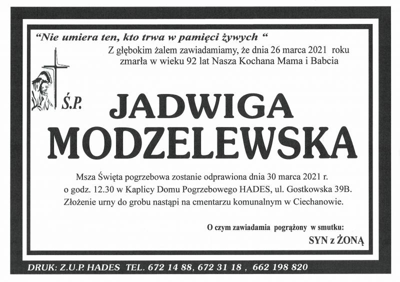 JADWIGA MODZELEWSKA