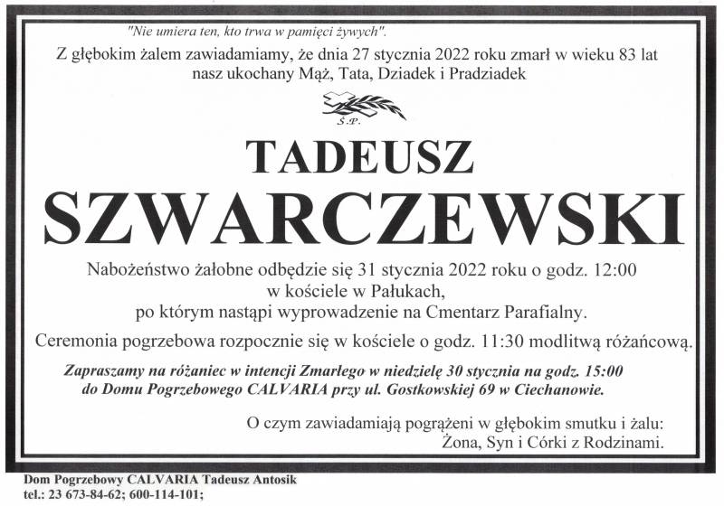 Tadeusz Szwarczewski
