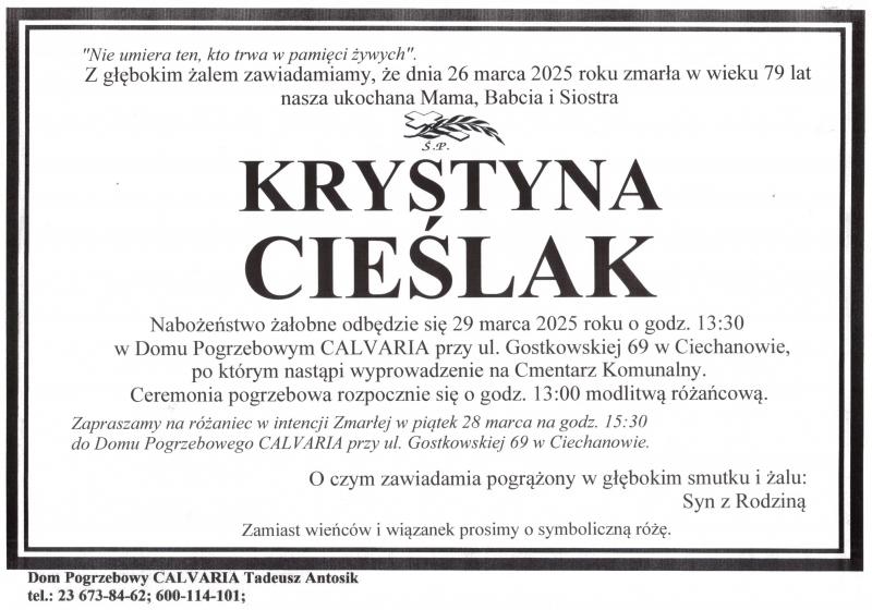 Krystyna Cieślak