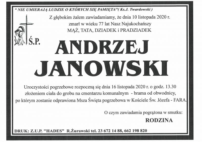 ANDRZEJ JANOWSKI