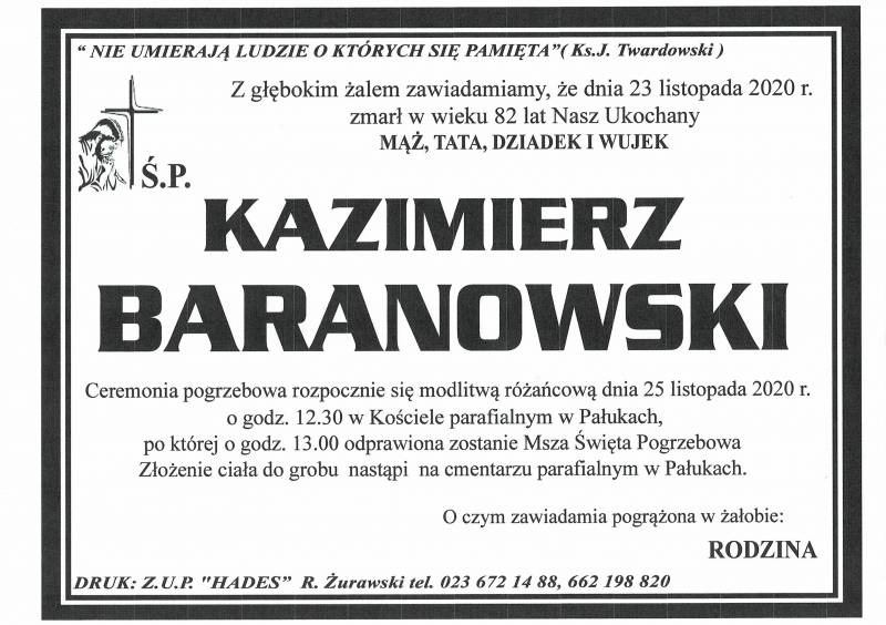 KAZIMIERZ BARANOWSKI
