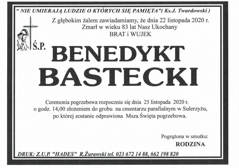 BENEDYKT BASTECKI