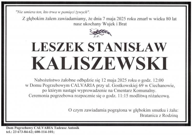 Leszek Stanisław Kaliszewski