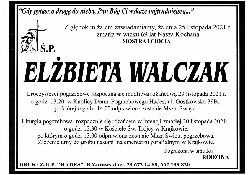 ELŻBIETA WALCZAK
