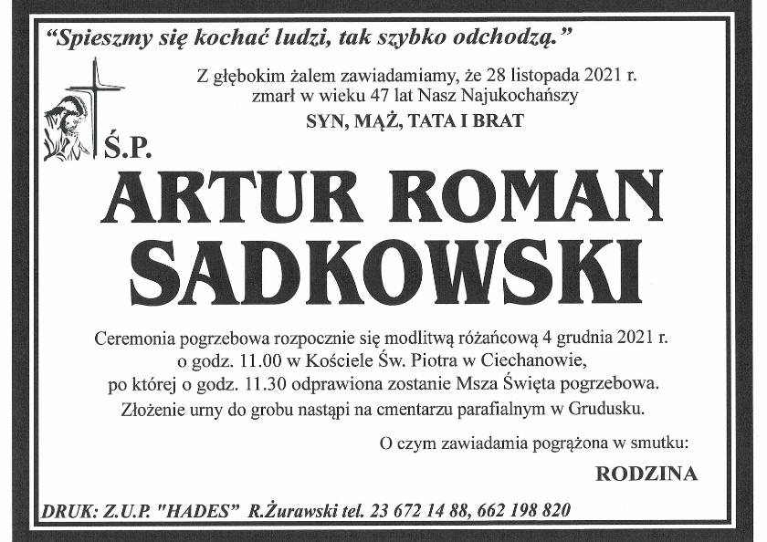 ARTUR ROMAN SADKOWSKI