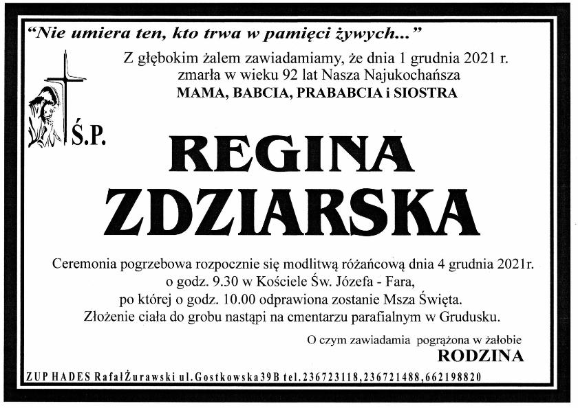 REGINA ZDZIARSKA